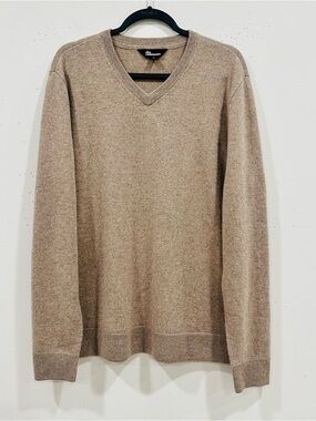 The‎ Commons 100% Cashmere V-Neck Beige Sweater Men’s Size L